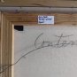 Rare Vintage Girl-Snake-Bird Signed Oil Painting Framed.