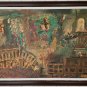 Rare 1978 Signed Painting Framed German WWll Post War Expressionism.