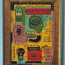 Jean-Michel Basquiat -1984 Samo KING PLEASURE Painting Framed
