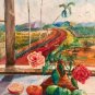 Original Contemporary Latin American Oil Painting-Dede La Ventana-by Michel P