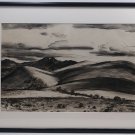 Peter Hurd, Winter Weather CA 1935, Ink Painting