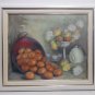 Original MCM Signed Oil Painting Still Life Fruit