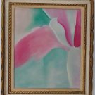 1991 New York Abstract Expressionism Painting Painting On Cardboard.
