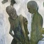 20th Century  Museum Expressionist Figurative Oil Painting on Canvas