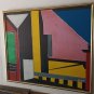 Signed Poliakoff Abstract Large Framed Painting on Canvas
