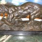Large Bronze Sculpture - Wildlife, Signed and Foundry Stamp Marble Base