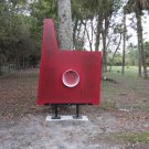 LARGE MODERN ABSTRACT STEEL  BRUTALIST  CORTEN  SCULPTURE