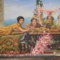 XX Large Realism Lady Figures, Framed Painting