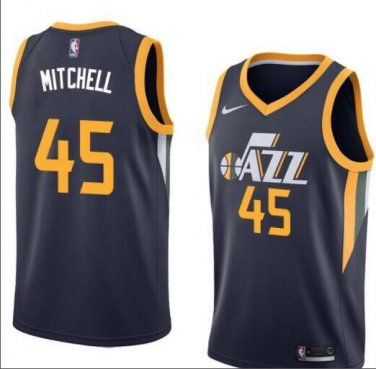 Donovan Mitchell #45 Utah Jazz Swingman Jersey Navy - Icon Edition S M L XL XXL XXXL