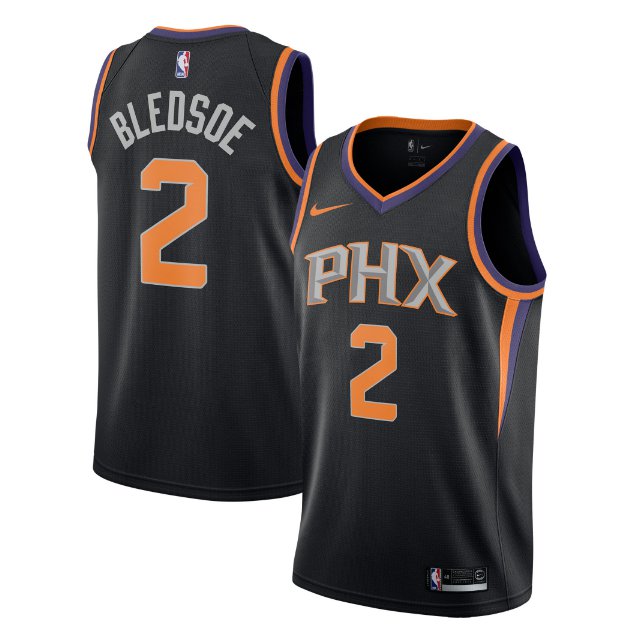 Eric Bledsoe #2 Phoenix Suns Swingman Jersey Black - Statement Edition ...