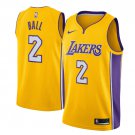 Lonzo Ball #2 Los Angeles Lakers Swingman Jersey Yellow - Icon Edition S M L XL XXL XXXL