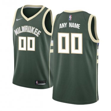 Custom Milwaukee Bucks Swingman Jersey Green - Icon Edition S M L XL XXL XXXL