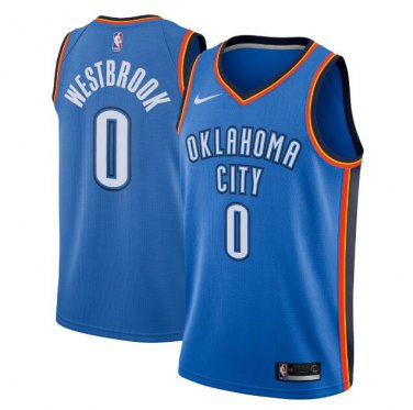 Russell Westbrook #0 Oklahoma City Thunder Swingman Jersey Blue - Icon Edition S M L XL XXL XXXL