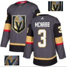 BRAYDEN McNABB #3 Vegas Golden Knights Player Men's Jersey Gray S M L XL XXL XXXL