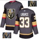 Maxime Lagace #33 Vegas Golden Knights Player Men's Jersey Gray S M L XL XXL XXXL