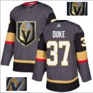 Reid Duke #37 Vegas Golden Knights Player Men's Jersey Gray S M L XL XXL XXXL