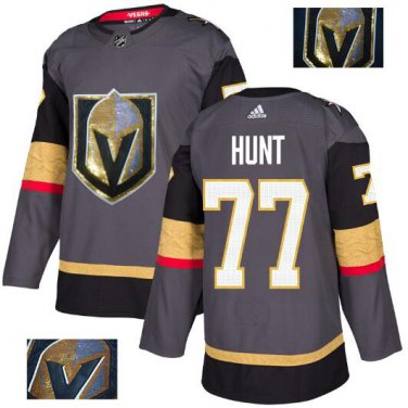 Brad Hunt #77 Vegas Golden Knights Player Men's Jersey Gray S M L XL XXL XXXL