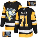 Evgeni Malkin #71 Pittsburgh Penguins Player Men's Jersey Black S M L XL XXL XXXL
