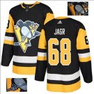 Jaromír Jagr #68 Pittsburgh Penguins Player Men's Jersey Black S M L XL XXL XXXL