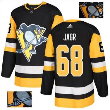 Jarom&Atilde;&shy;r Jagr #68 Pittsburgh Penguins Player Men's Jersey Black S M L XL XXL XXXL