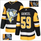 Jake Guentzel #59 Pittsburgh Penguins Player Men's Jersey Black S M L XL XXL XXXL