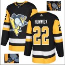 Matt Hunwick #22 Pittsburgh Penguins Player Men's Jersey Black S M L XL XXL XXXL