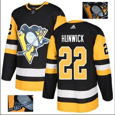 Matt Hunwick #22 Pittsburgh Penguins Player Men's Jersey Black S M L XL XXL XXXL