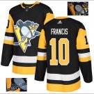 Ron Francis #10 Pittsburgh Penguins Player Men's Jersey Black S M L XL XXL XXXL