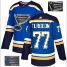 PIERRE TURGEON #77 St. Louis Blues Player Men's Jersey Blue S M L XL XXL XXXL