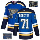 Vladimir Sobotka #71 St. Louis Blues Player Men's Jersey Blue S M L XL XXL XXXL