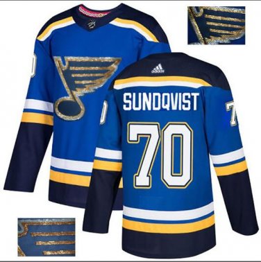 Oskar Sundqvist #70 St. Louis Blues Player Men's Jersey Blue S M L XL XXL XXXL