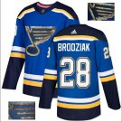 Kyle Brodziak #28 St. Louis Blues Player Men's Jersey Blue S M L XL XXL XXXL
