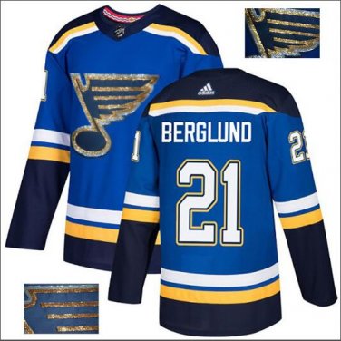 Patrik Berglund #21 St. Louis Blues Player Men's Jersey Blue S M L XL XXL XXXL