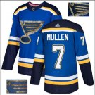 Joe Mullen #7 St. Louis Blues Player Men's Jersey Blue S M L XL XXL XXXL
