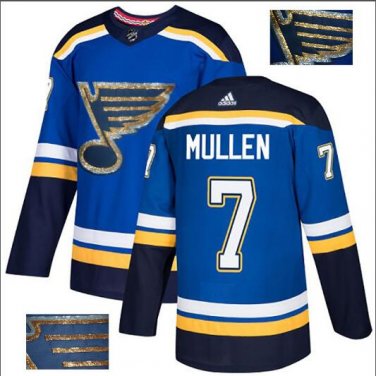 Joe Mullen #7 St. Louis Blues Player Men's Jersey Blue S M L XL XXL XXXL