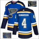 Carl Gunnarsson #4 St. Louis Blues Player Men's Jersey Blue S M L XL XXL XXXL