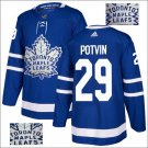 Felix Potvin #29 Toronto Maple Leafs Player Men's Jersey Blue S M L XL XXL XXXL