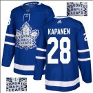 Kasperi Kapanen #28 Toronto Maple Leafs Player Men's Jersey Blue S M L XL XXL XXXL