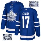 WENDEL CLARK #17 Toronto Maple Leafs Player Men's Jersey Blue S M L XL XXL XXXL