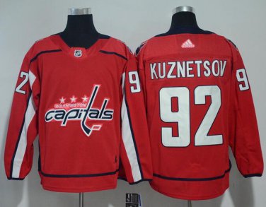 Evgeny Kuznetsov #92 Washington Capitals Player Men's Jersey Red S M L XL XXL XXXL