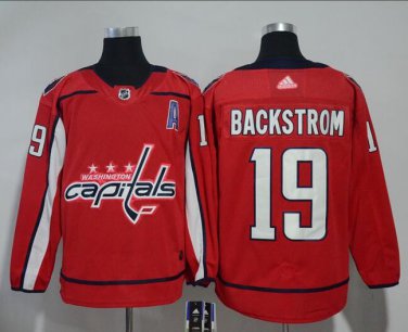 Nicklas Backstrom #19 Washington Capitals Player Men's Jersey Red S M L XL XXL XXXL