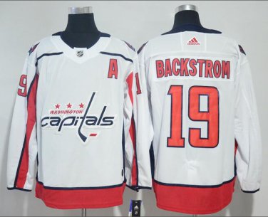 Nicklas Backstrom #19 Washington Capitals Player Men's Jersey White S M L XL XXL XXXL