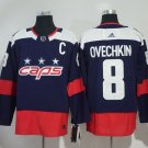 Alex Ovechkin #8 Washington Capitals Player Men's Jersey Blue S M L XL XXL XXXL