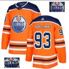 Ryan Nugent-Hopkins #93 Edmonton Oilers Player Men's Jersey Orange S M L XL XXL XXXL