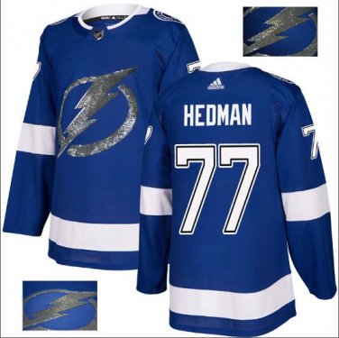 Victor Hedman #77 Tampa Bay Lightning Player Men's Jersey Blue S M L XL XXL XXXL