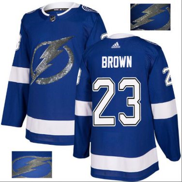 J.T. Brown #23 Tampa Bay Lightning Player Men's Jersey Blue S M L XL XXL XXXL