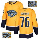 P.K. Subban #76 Nashville Predators Player Men's Jersey Gold S M L XL XXL XXXL