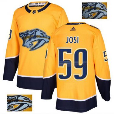 Roman Josi #59 Nashville Predators Player Men's Jersey Gold S M L XL XXL XXXL