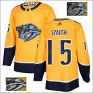 Craig Smith #15 Nashville Predators Player Men's Jersey Gold S M L XL XXL XXXL