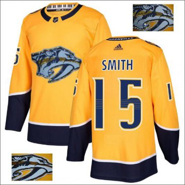 Craig Smith #15 Nashville Predators Player Men's Jersey Gold S M L XL XXL XXXL
